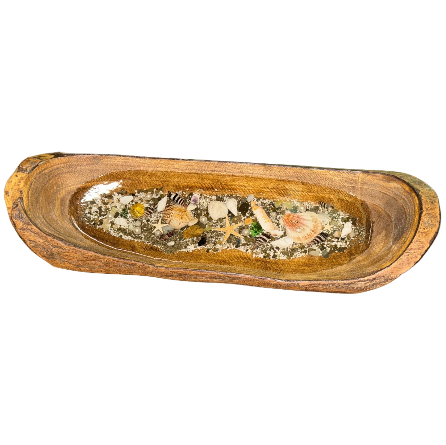 Vassoio Barca in Legno e Resina