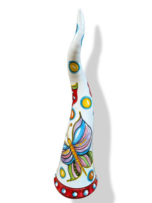 Corno Dipinto a Mano 33cm