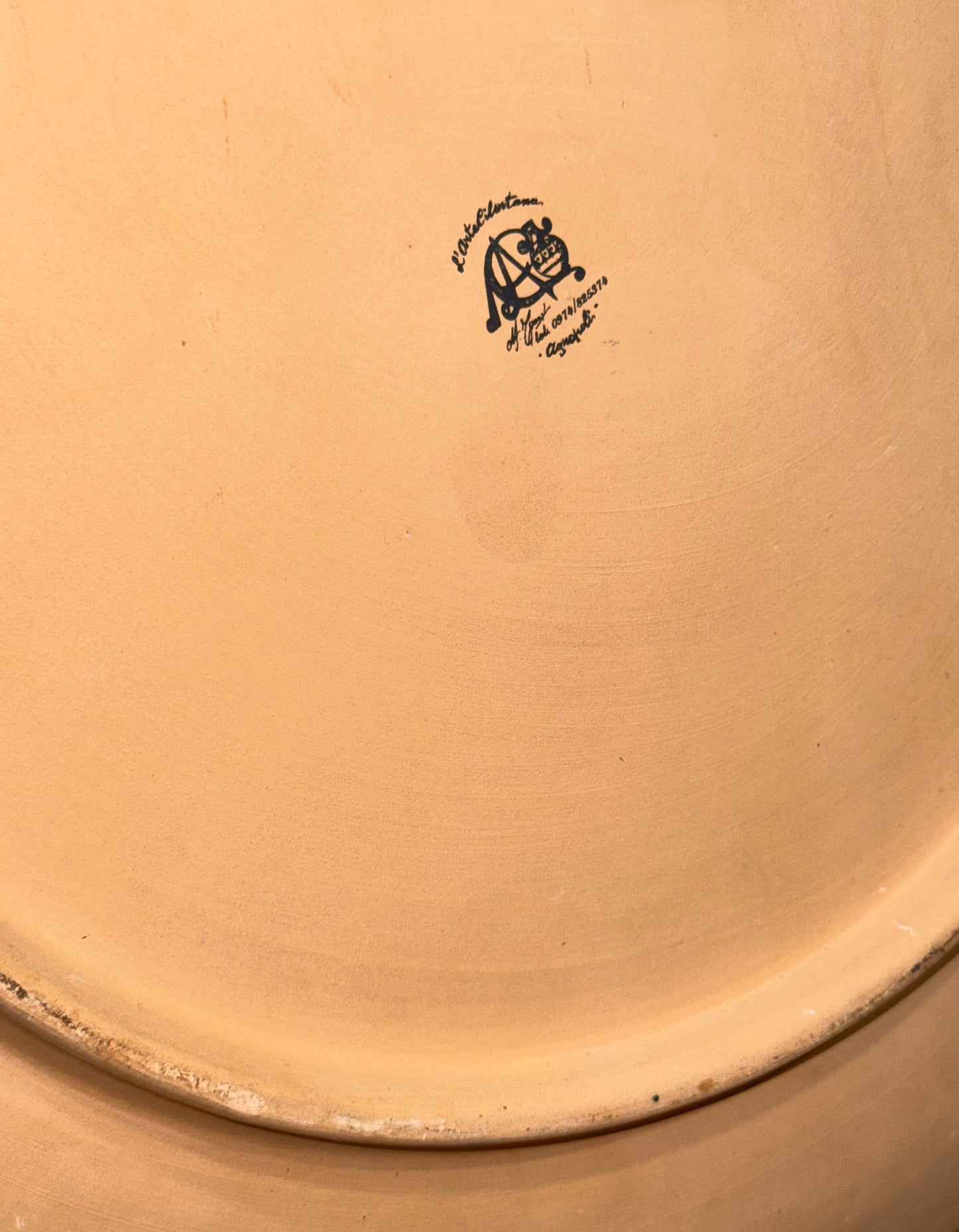 Piatto in Ceramica e Resina