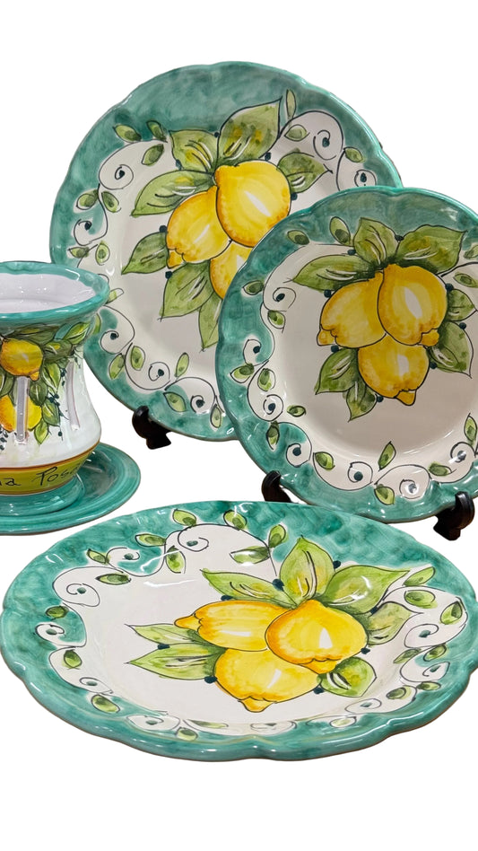 Set 18 Piatti Limone
